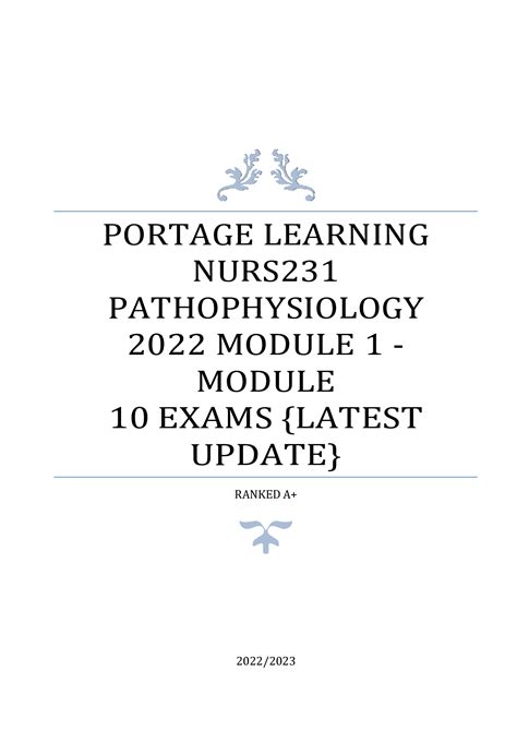 2024 Portage Learning Pathophysiology Module 10 Flashcards. - kritzling.de